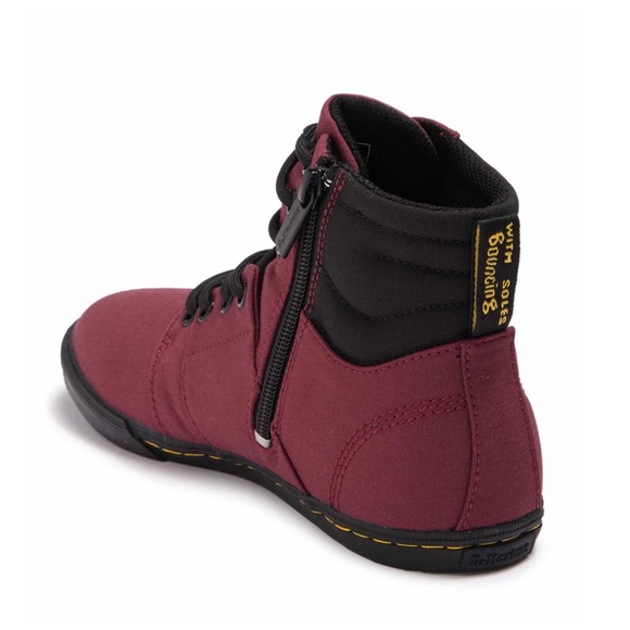 Dr. Martens Rozarya Sneaker Cherry Red Canvas - Picture 4 of 8